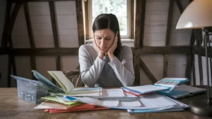 worried women reading